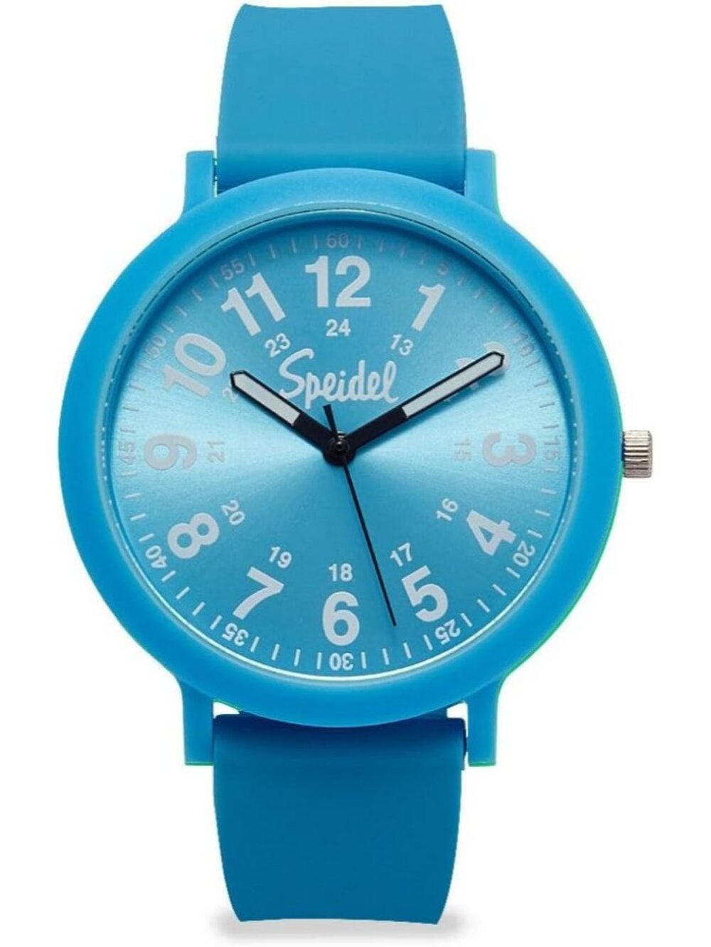 Women's Blue Margarita Eco Color Pop Plastic  Recyclable Silicone Strap Watch